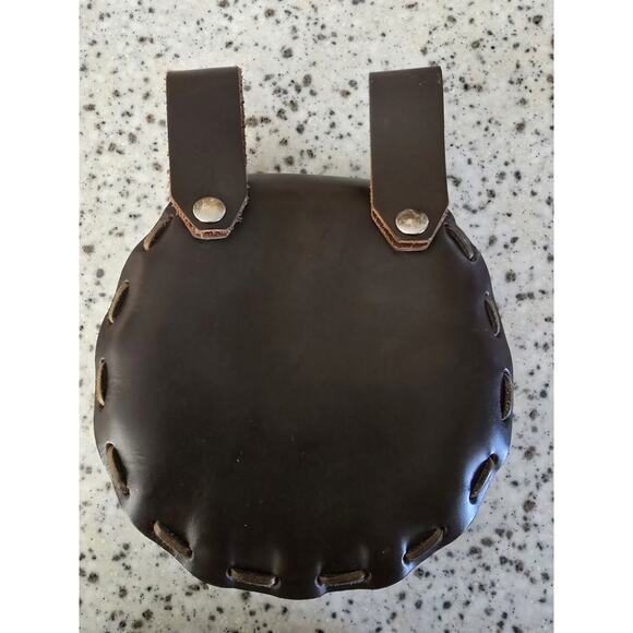 Heavy Brown Leather Belt Pouch - Picture 2 of 5